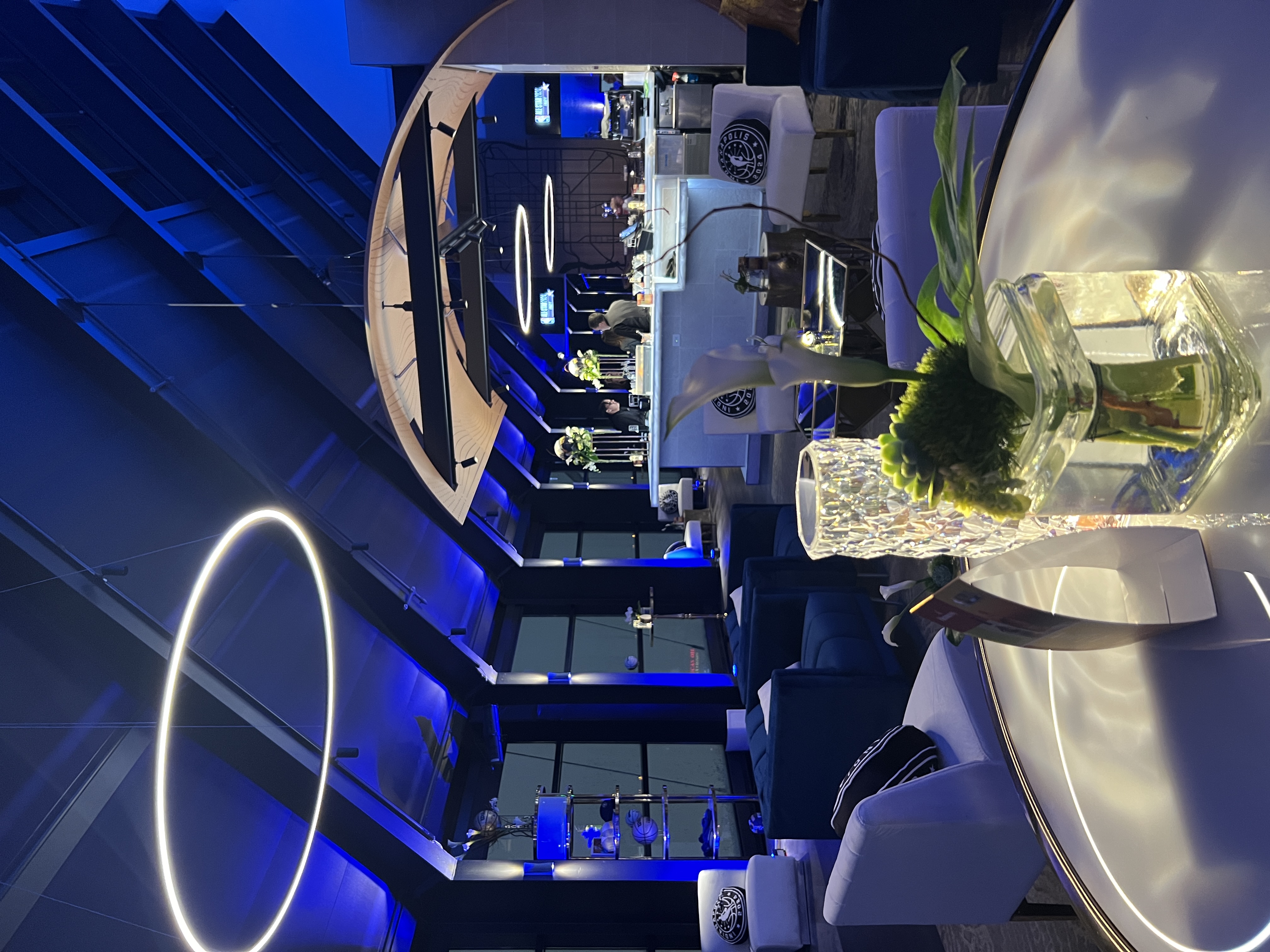 NBA All-Star VIP lounge with branded installations