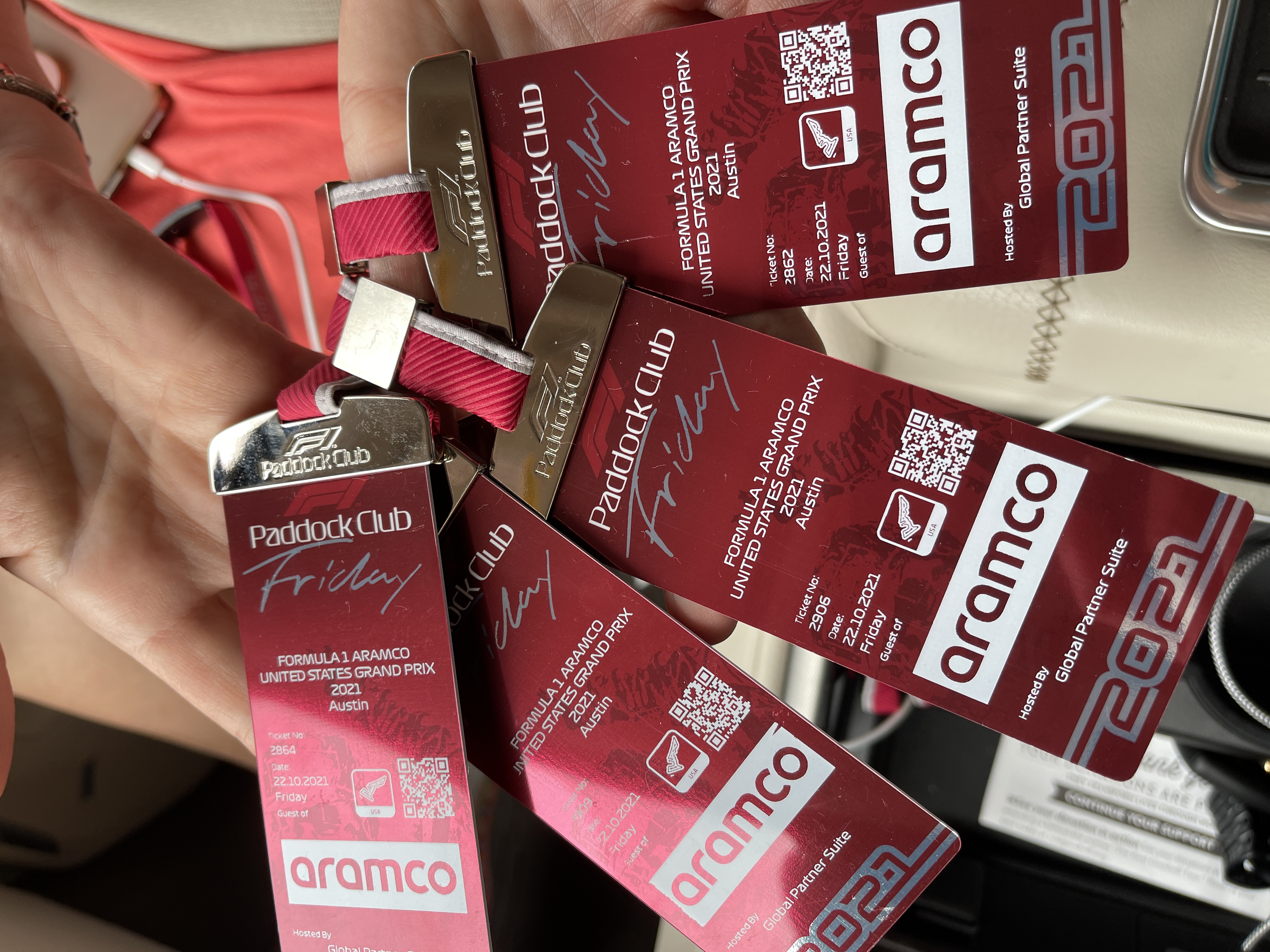 Formula 1 Paddock Club suite passes for the United States Grand Prix, Austin