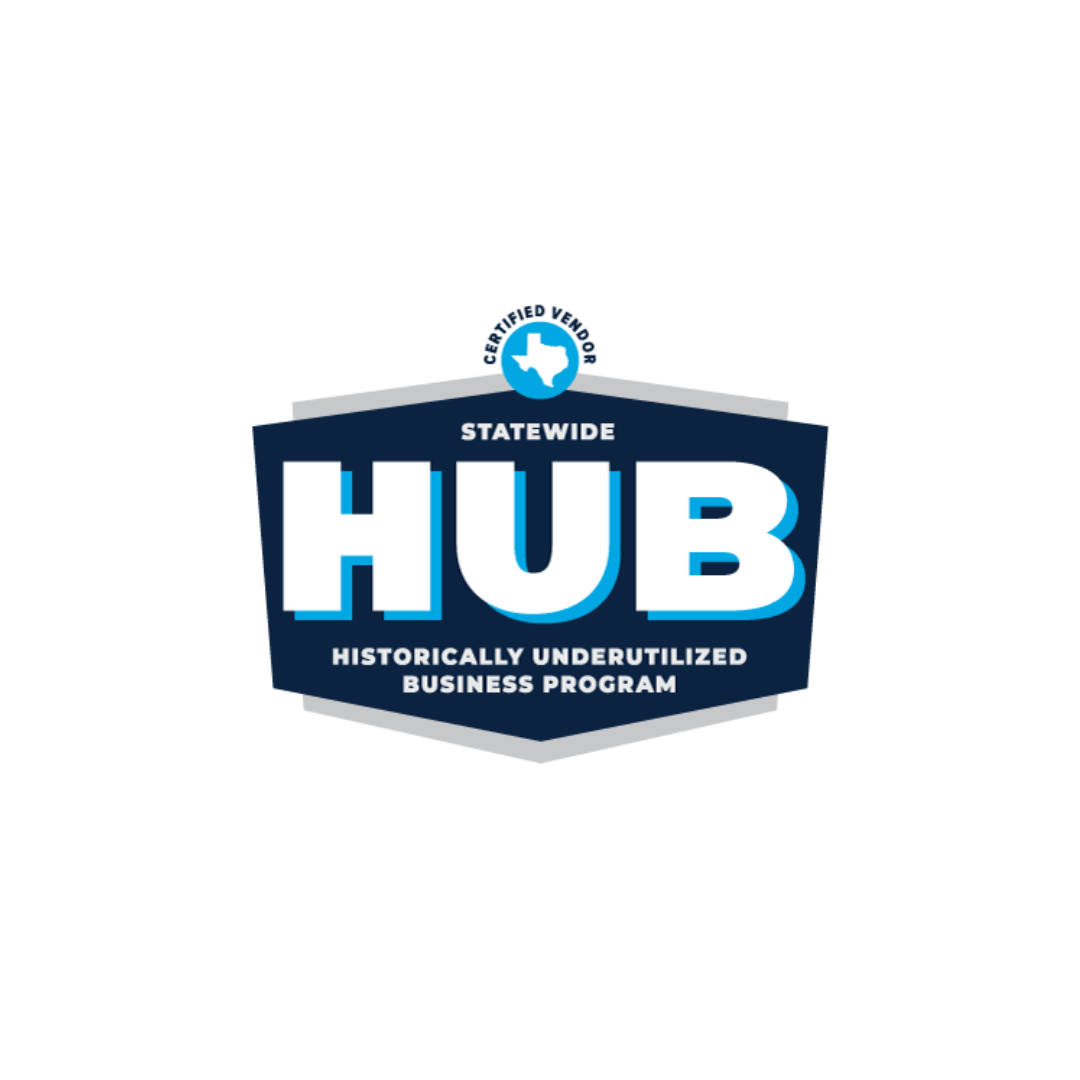 Certified Vendor of Statewide Historically Underutilized Business Program Logo