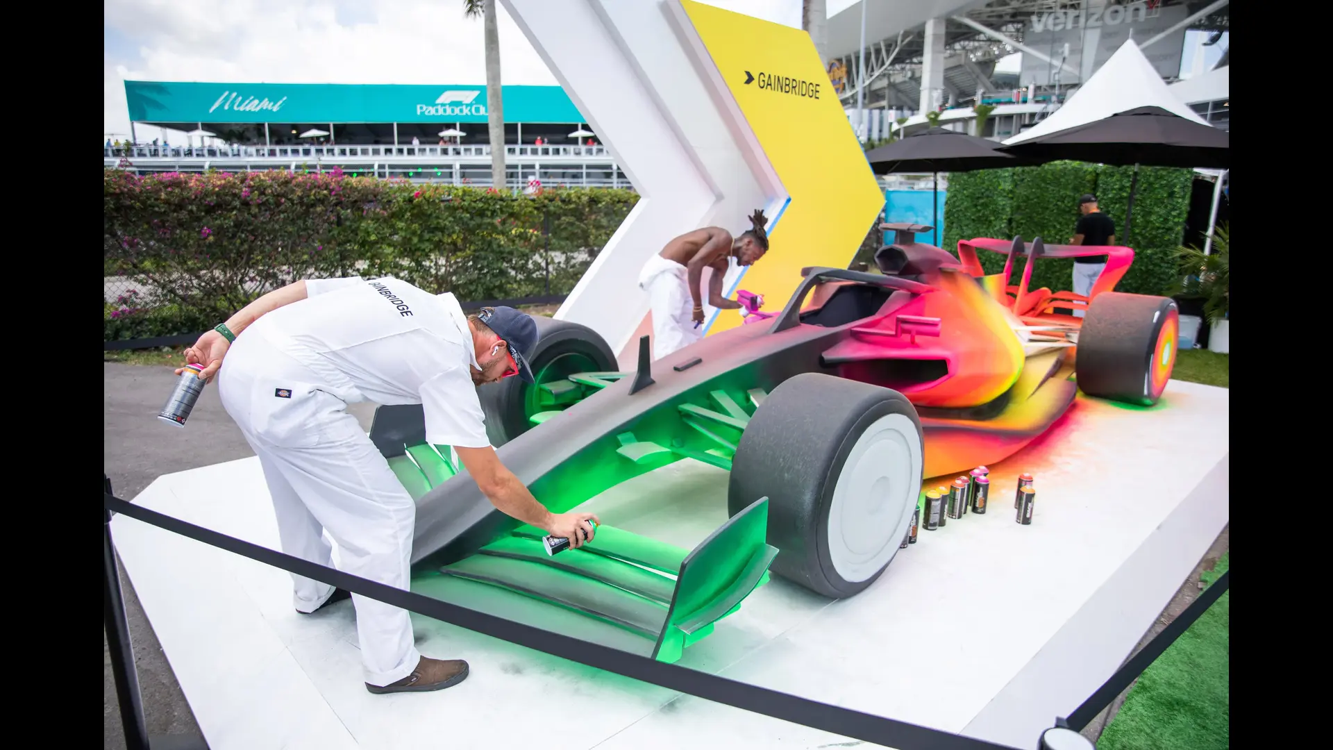 Formula One - Miami graffiti car activation